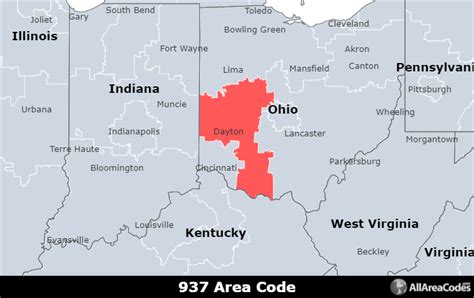area code 937 time zone